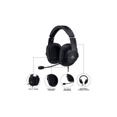 Logitech G Pro X Wired Headset - High-Performance Gaming Audio in Black | Order Now!